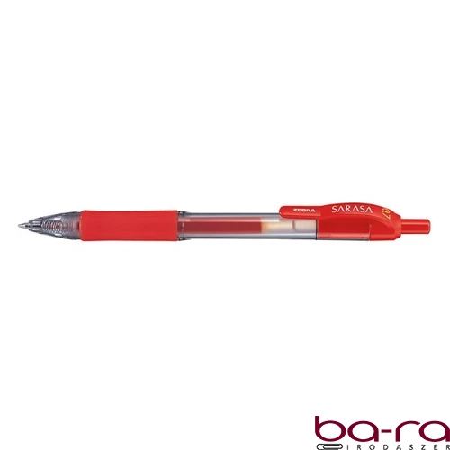 Zseléstoll ZEBRA Sarasa Retractable nyomógombos 0,7 mm piros