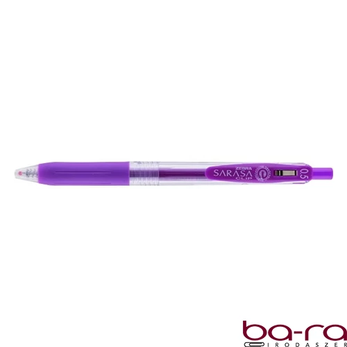 Zseléstoll ZEBRA Sarasa nyomógombos 0,5 mm lila