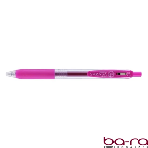 Zseléstoll ZEBRA Sarasa nyomógombos 0,5 mm magenta