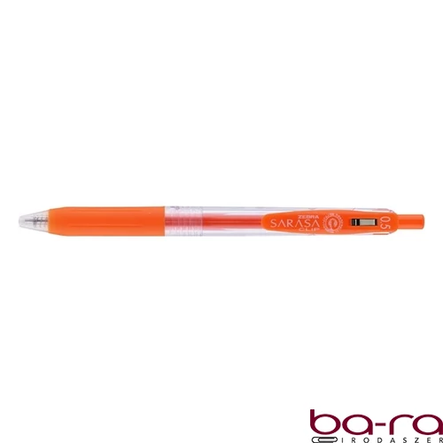 Zseléstoll ZEBRA Sarasa nyomógombos 0,5 mm narancspiros
