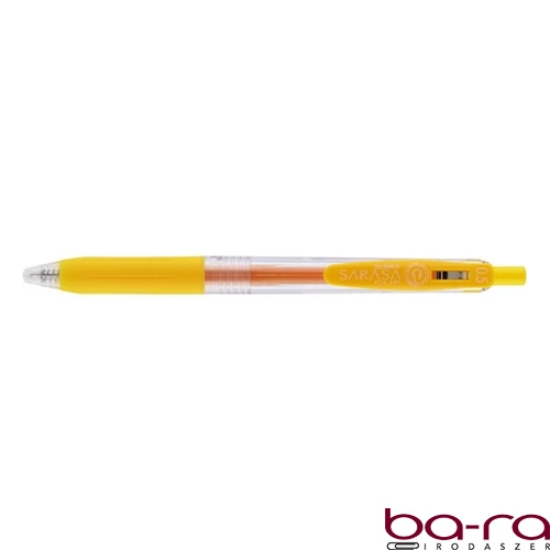 Zseléstoll ZEBRA Sarasa nyomógombos 0,5 mm sárga