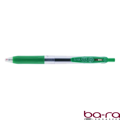 Zseléstoll ZEBRA Sarasa nyomógombos 0,5 mm sötétzöld