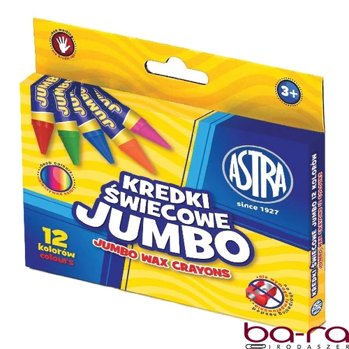Zsírkréta ASTRA jumbo kerek 12 színű