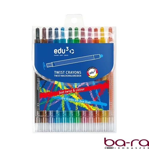 Zsírkréta EDU3 Twix csavaros 12 színű