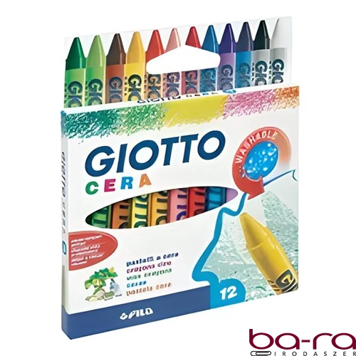 Zsírkréta GIOTTO Cera kerek hegyezett 12 színű