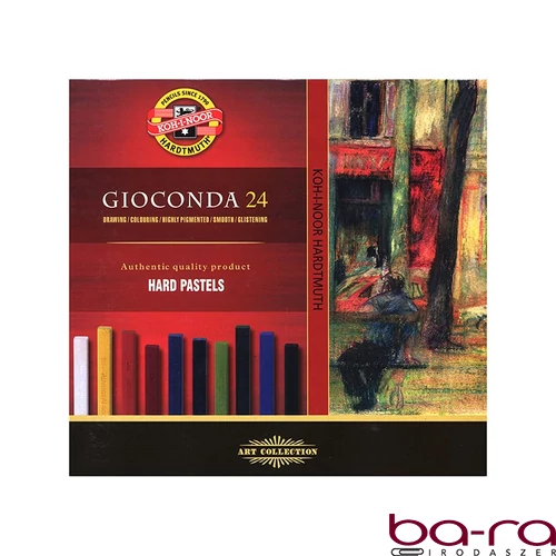 Zsírkréta KOH-I-NOOR GioConda szögletes 24 színű