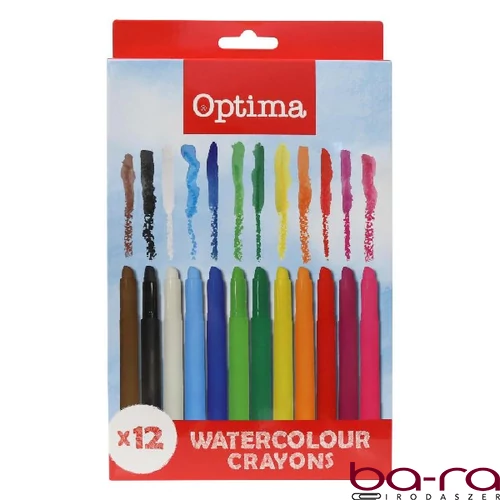 Zsírkréta OPTIMA kerek 12 színű