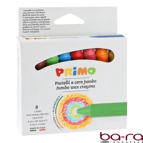 Zsírktréta PRIMO jumbo kerek hegyezett 8 darabos